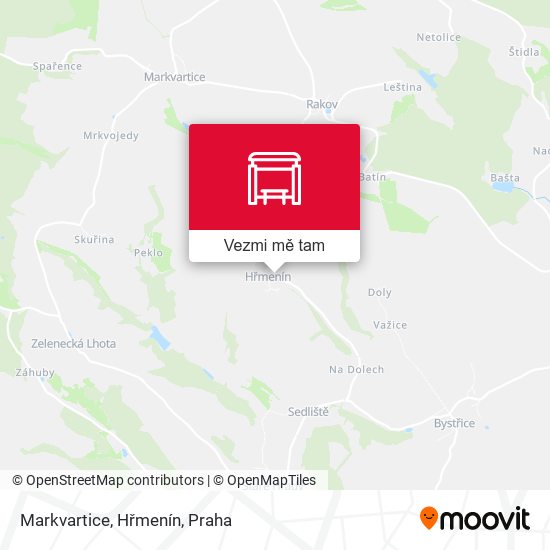 Markvartice, Hřmenín mapa