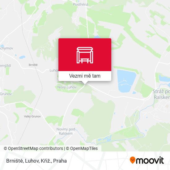 Brniště, Luhov, Křiž. mapa