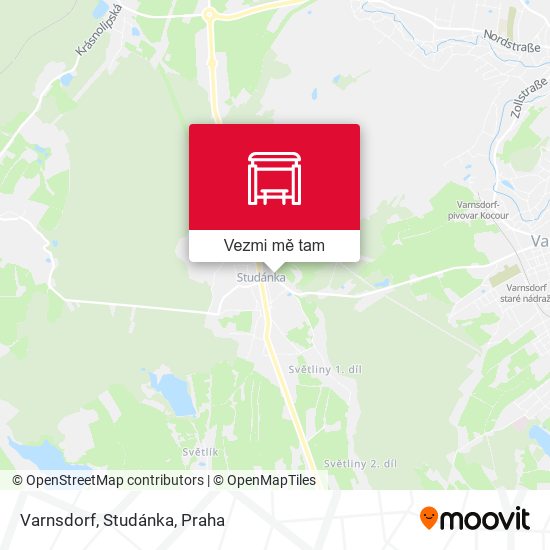 Varnsdorf, Studánka mapa