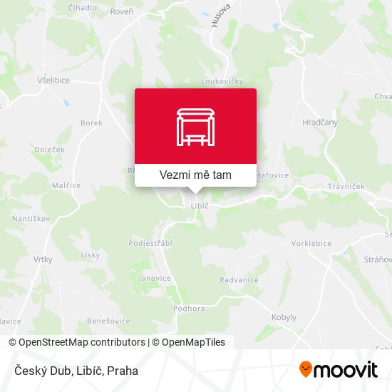 Český Dub, Libíč mapa
