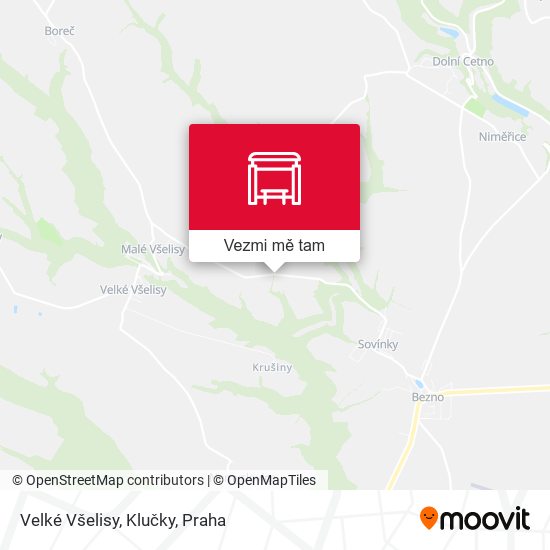 Velké Všelisy, Klučky mapa