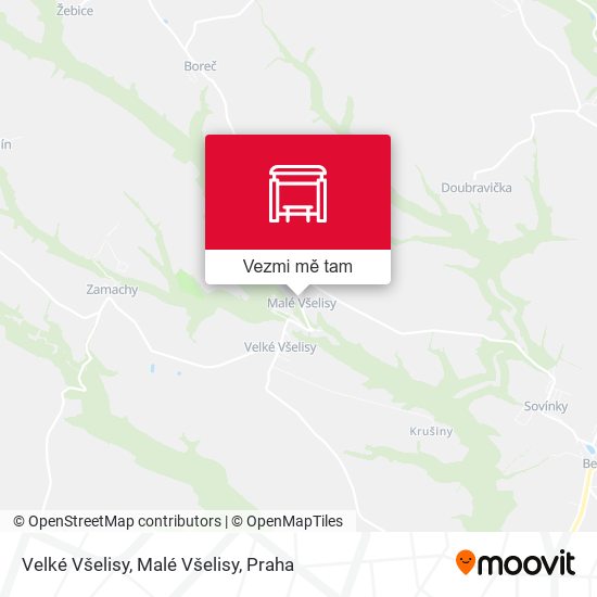 Velké Všelisy, Malé Všelisy mapa