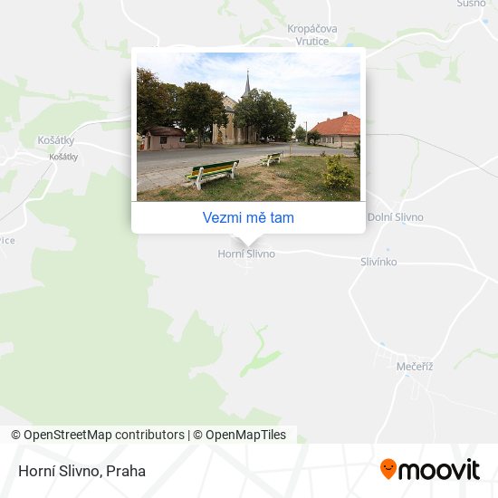 Horní Slivno mapa