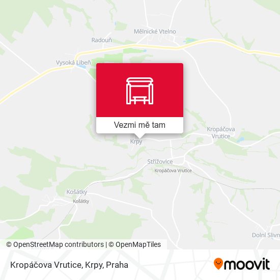 Kropáčova Vrutice, Krpy mapa