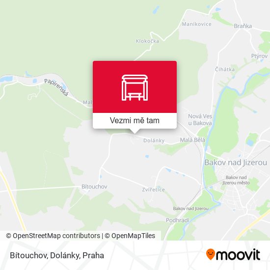 Bítouchov, Dolánky mapa