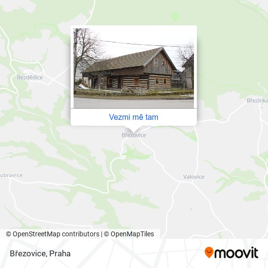 Březovice mapa