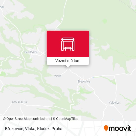 Březovice, Víska, Kluček mapa