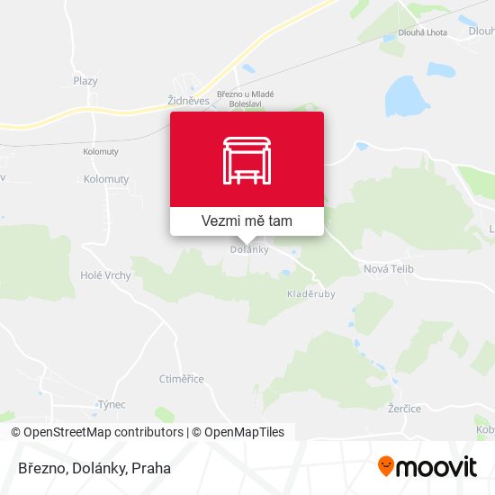 Březno, Dolánky mapa
