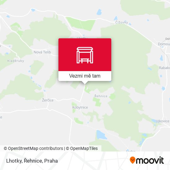 Lhotky, Řehnice mapa