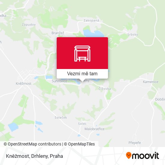 Kněžmost, Drhleny mapa