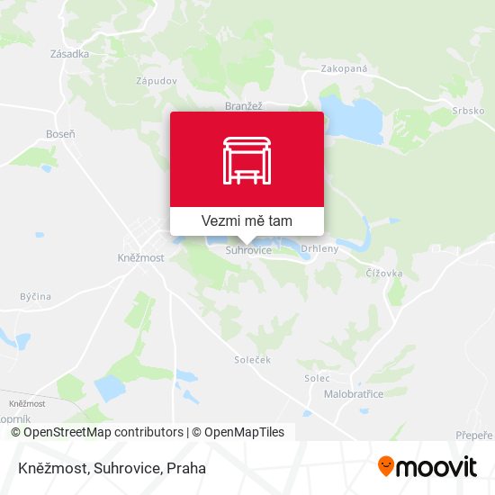Kněžmost, Suhrovice mapa