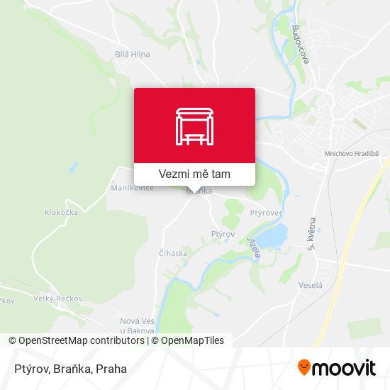 Ptýrov, Braňka mapa