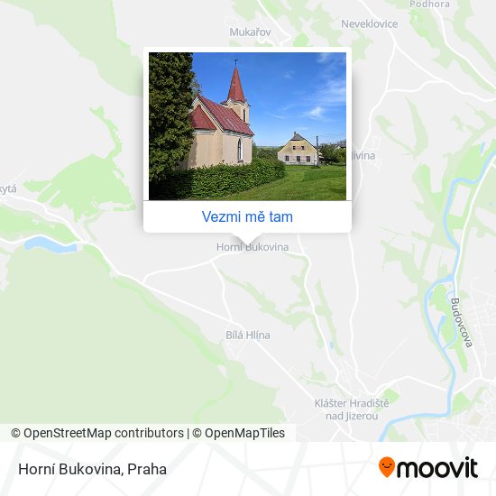 Horní Bukovina mapa