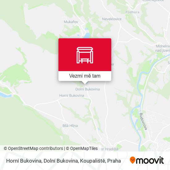 Horní Bukovina, Dolní Bukovina, Koupaliště mapa