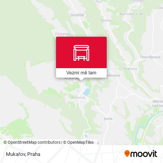 Mukařov mapa