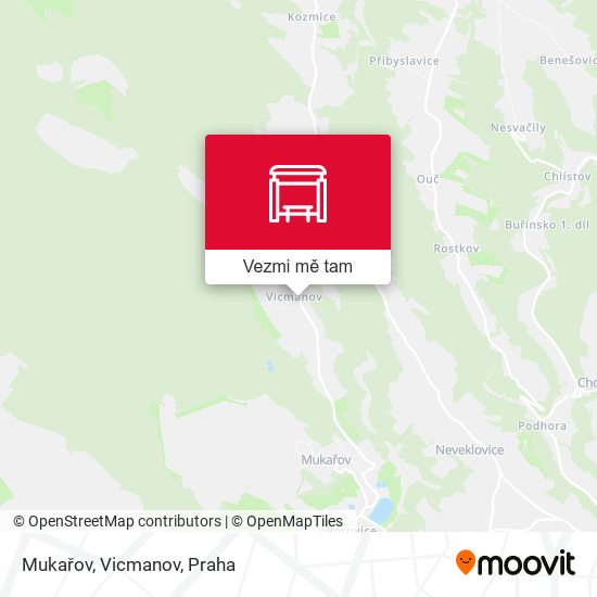 Mukařov, Vicmanov mapa