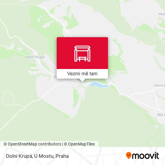 Dolní Krupá, U Mostu mapa