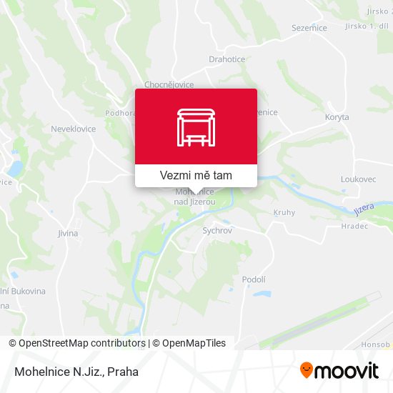 Mohelnice N.Jiz. mapa