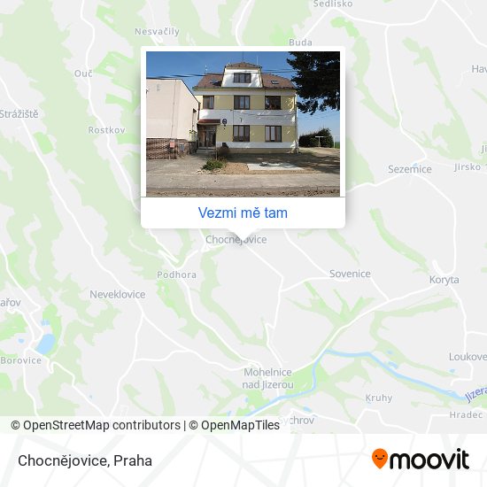 Chocnějovice mapa
