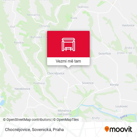 Chocnějovice, Sovenická mapa