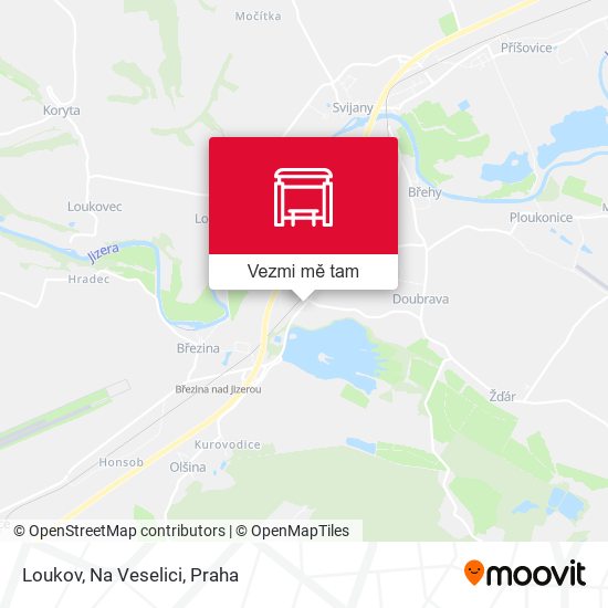 Loukov, Na Veselici mapa