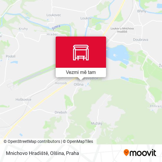 Mnichovo Hradiště, Olšina (B) mapa