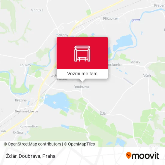 Žďár, Doubrava mapa