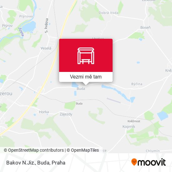 Bakov N.Jiz., Buda mapa