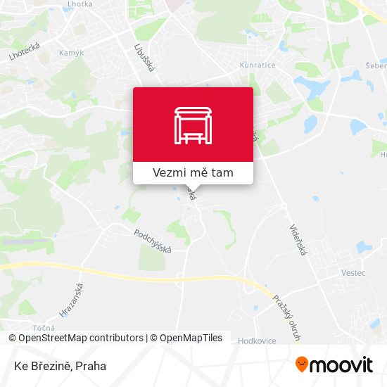 Ke Březině mapa