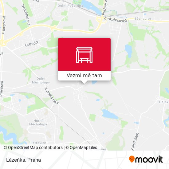 Lázeňka mapa