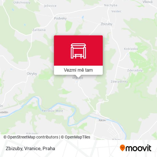 Zbizuby, Vranice mapa