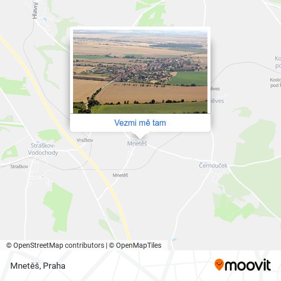 Mnetěš mapa