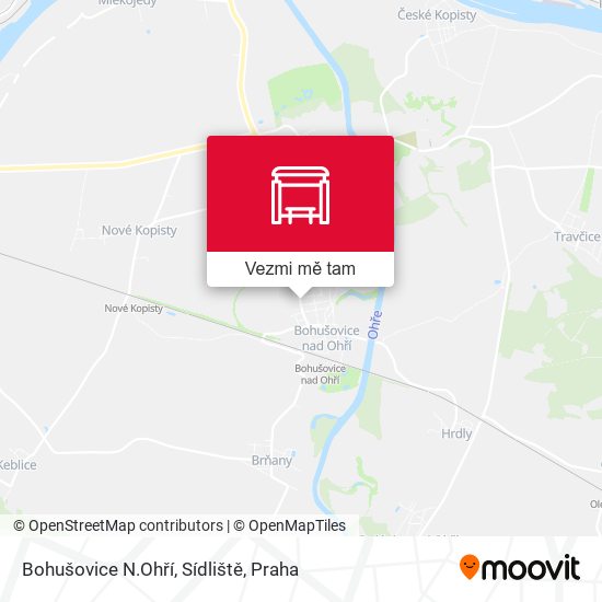 Bohušovice N.Ohří, Sídliště mapa