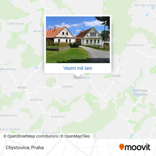Chýstovice mapa