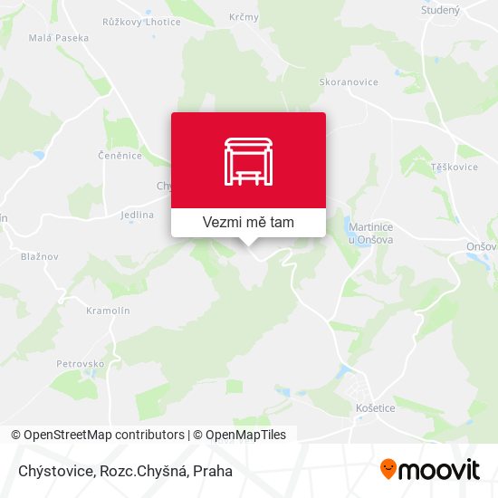 Chýstovice, Rozc.Chyšná mapa