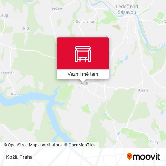 Kožlí mapa