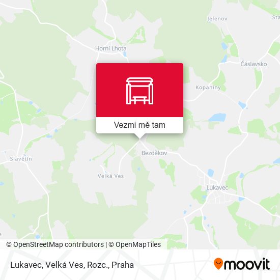 Lukavec, Velká Ves, Rozc. mapa