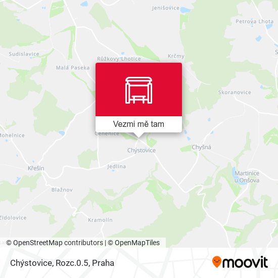 Chýstovice, Rozc.0.5 mapa