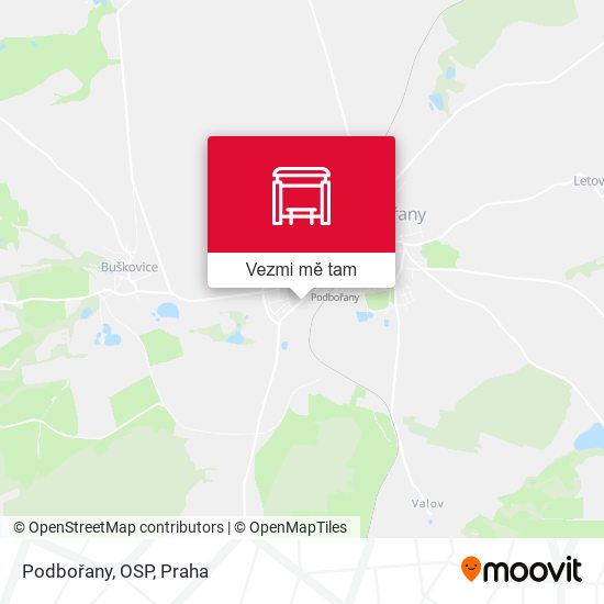 Podbořany, OSP mapa