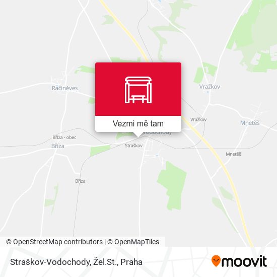 Straškov-Vodochody, Žel.St. mapa
