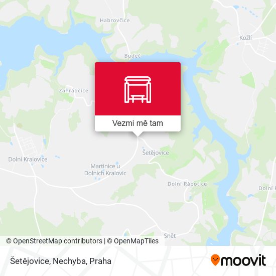 Šetějovice, Nechyba mapa