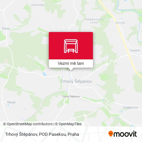 Trhový Štěpánov, POD Pasekou mapa