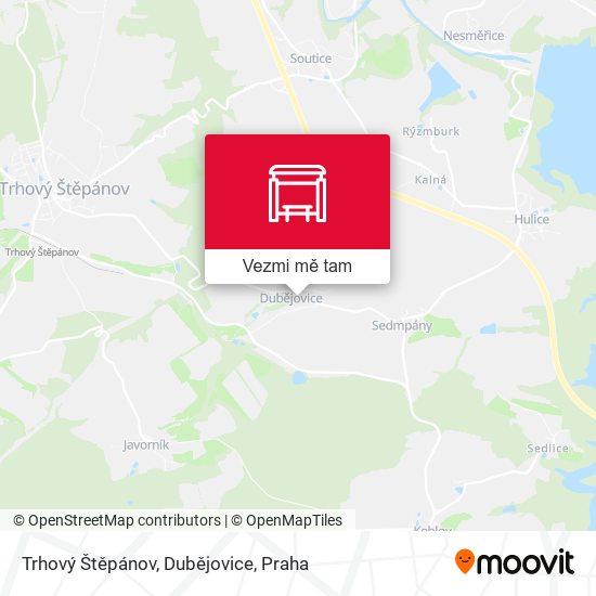 Trhový Štěpánov, Dubějovice mapa