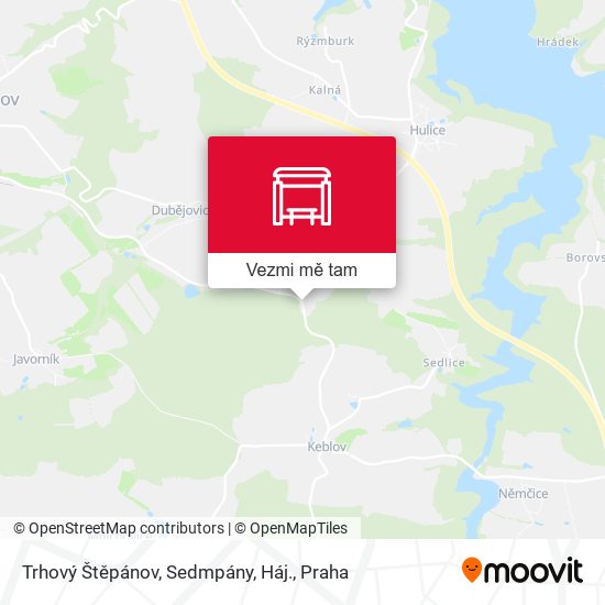 Trhový Štěpánov, Sedmpány, Háj. mapa
