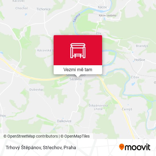 Trhový Štěpánov, Střechov mapa