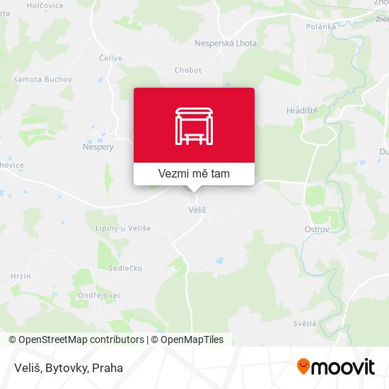 Veliš, Bytovky mapa