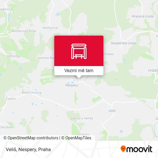 Veliš, Nespery mapa