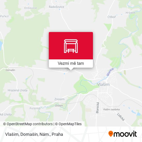 Vlašim, Domašín, Nám. mapa