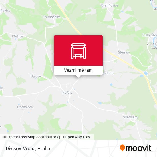 Divišov, Vrcha mapa