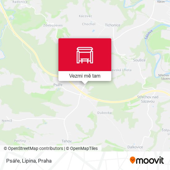 Psáře, Lipina mapa